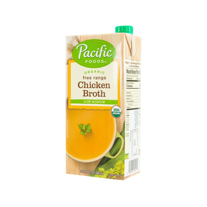 PACIFIC Organic Chicken Broth - Low Sodium  (907g)