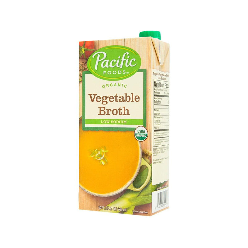 PACIFIC Organic Vegetable Broth - Low Sodium  (907g)