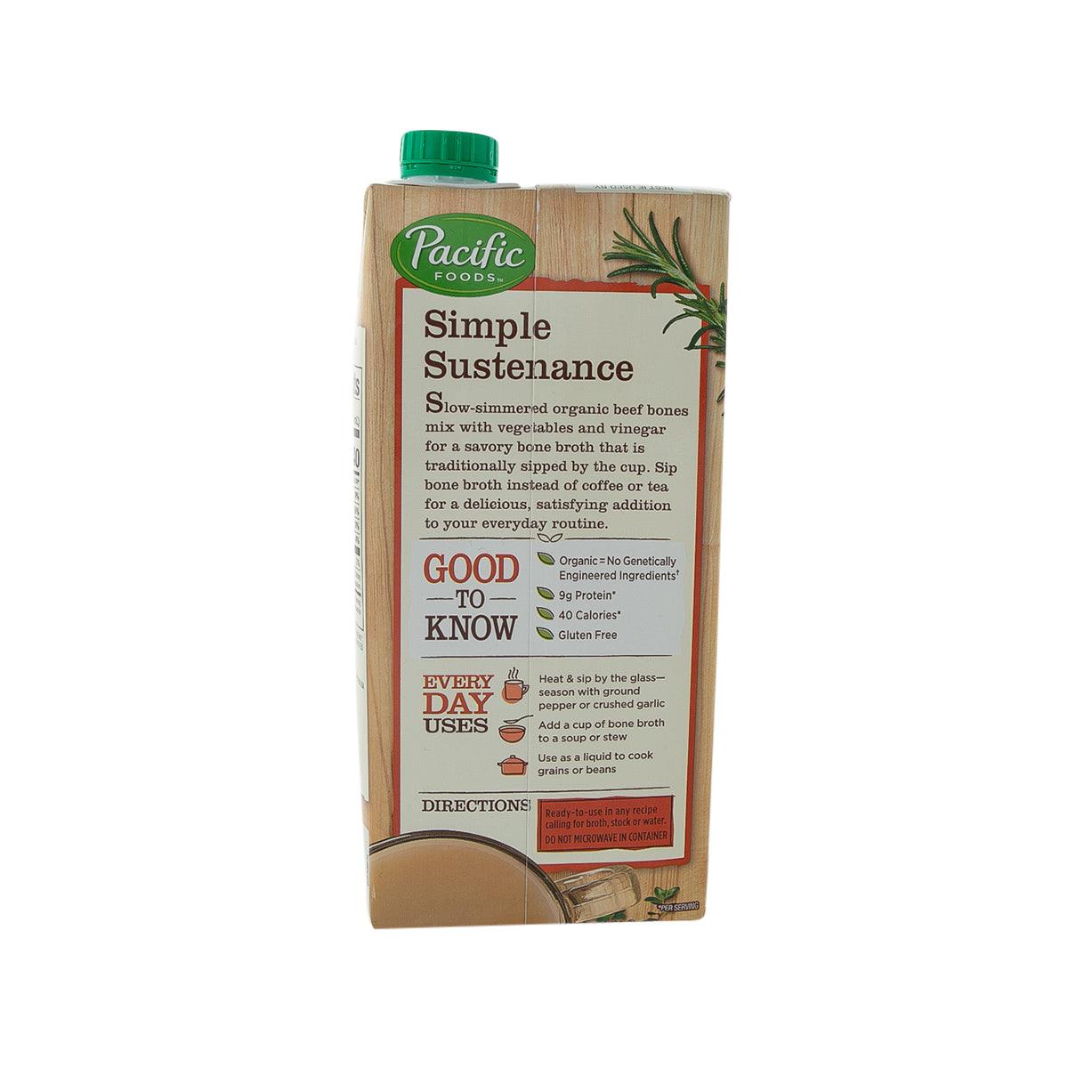 PACIFIC Organic Beef Bone Broth  (907g)