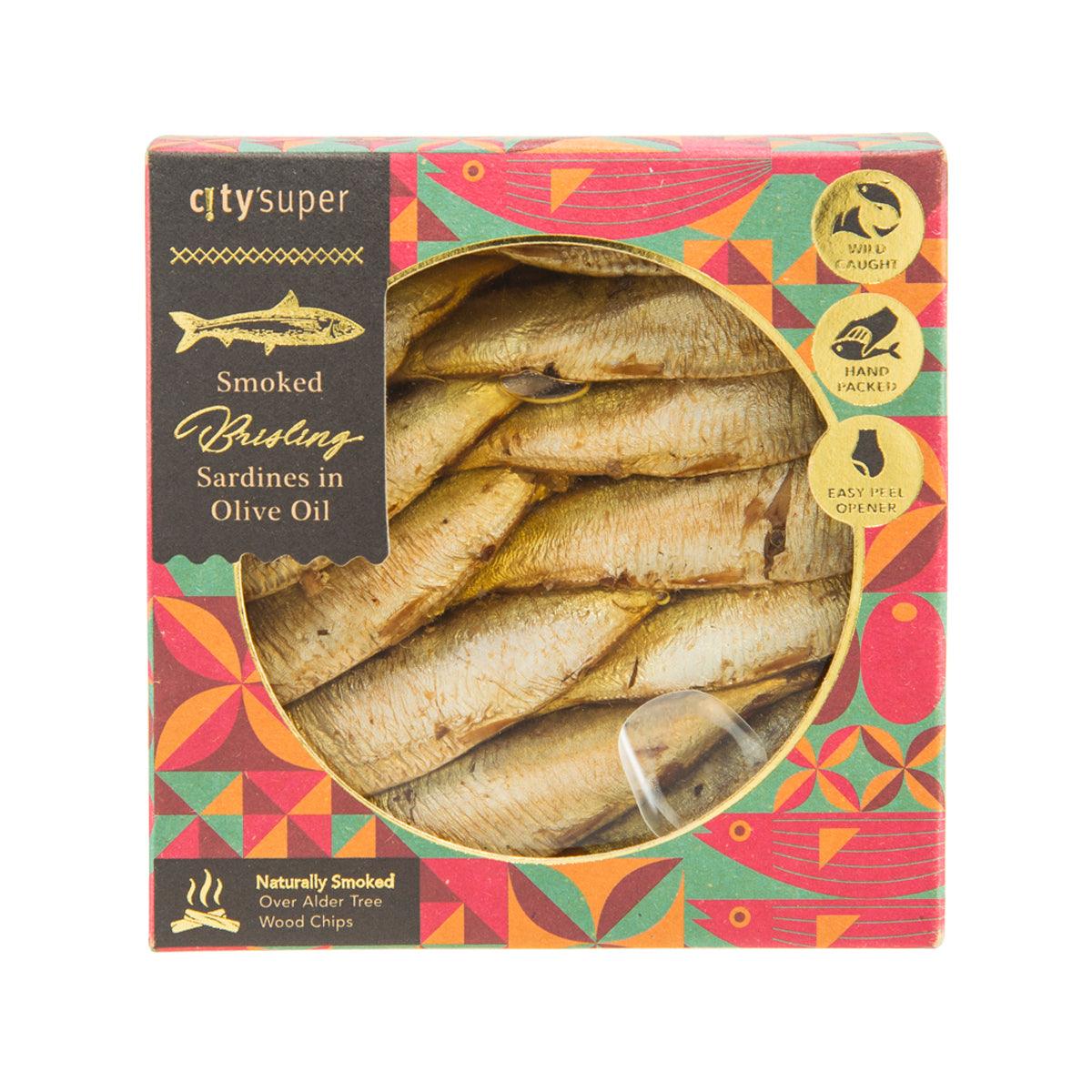 CITYSUPER Brisling Smoked Sardines in Olive Oil (120g) – city'super E-Shop