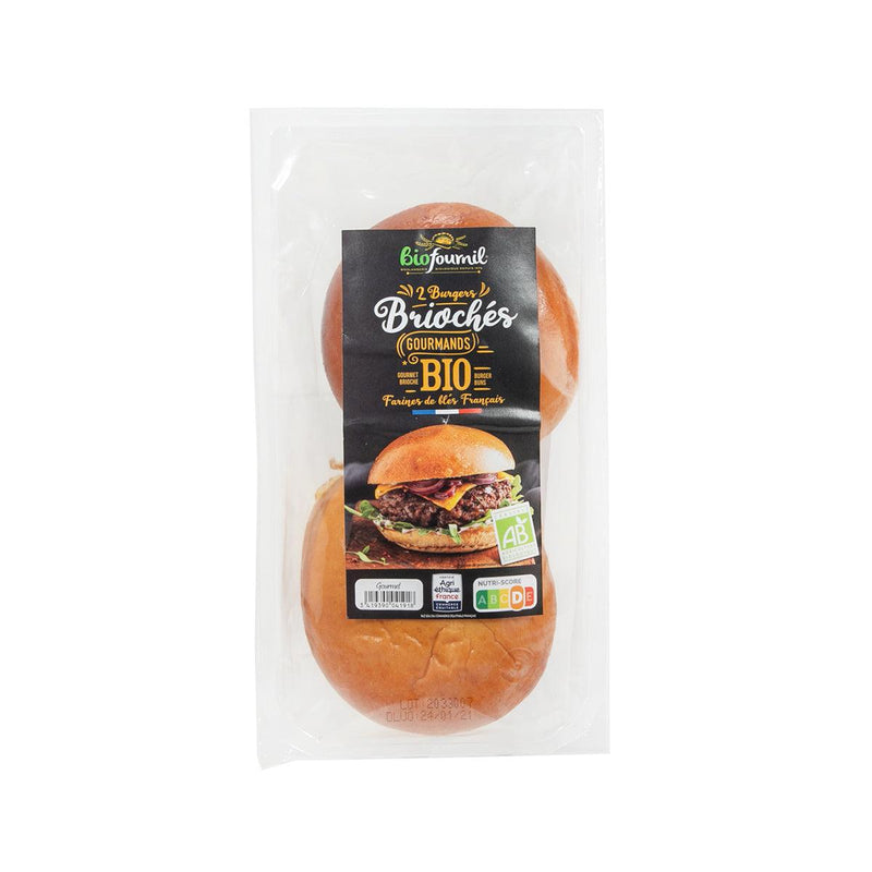 BIOFOURNIL Organic Brioche Burger Buns  (150g)