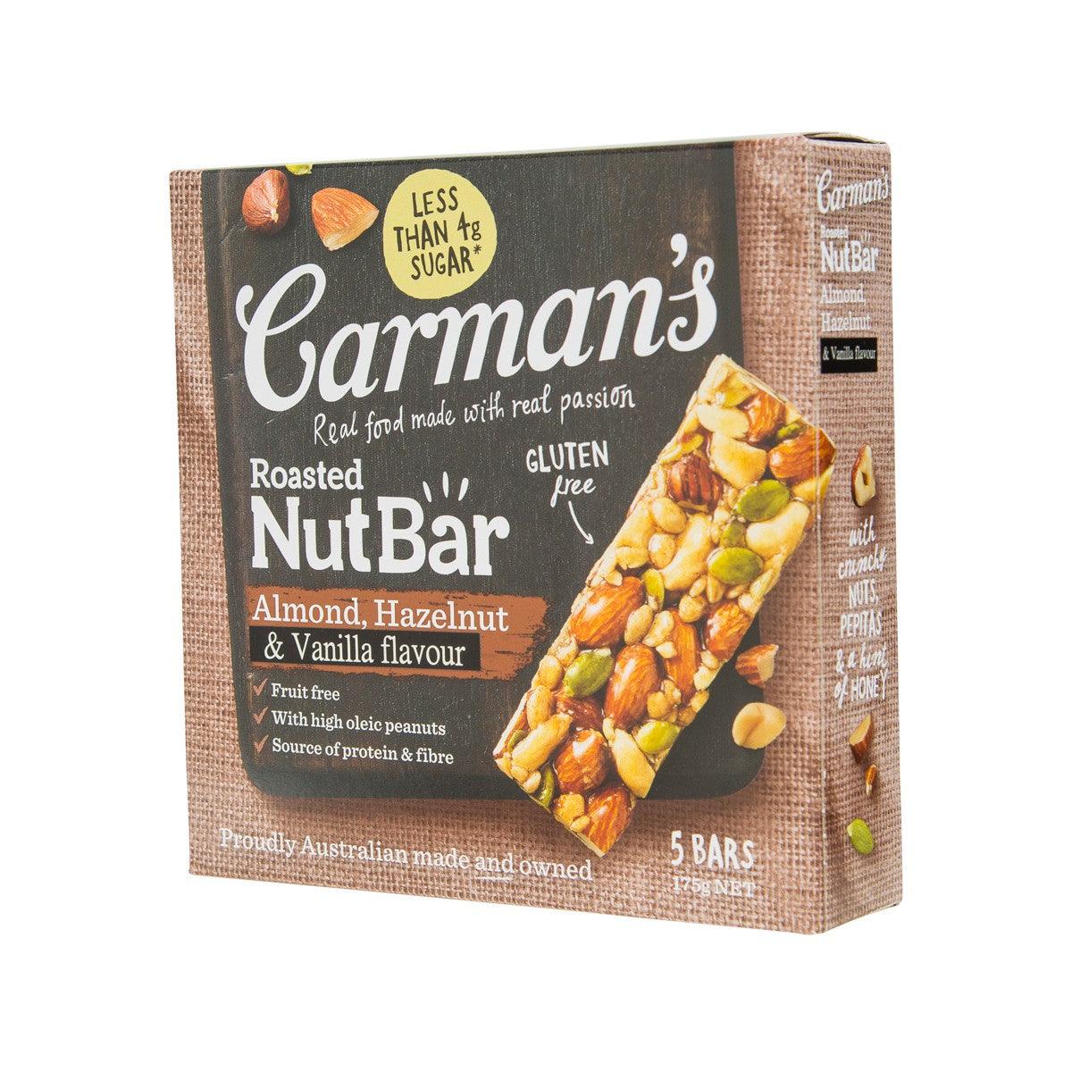 CARMAN'S Almond, Hazelnut & Vanilla Flavour Roasted Nut Bar  (175g)
