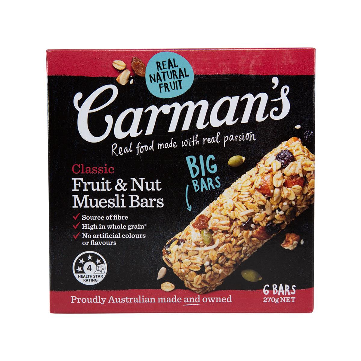 CARMAN'S Classic Fruit & Nut Muesli Bars  (270g)