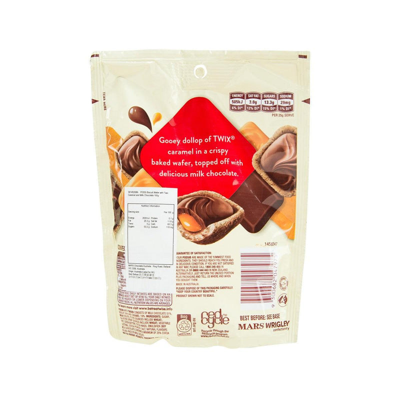 PODS Biscuit Wafer with Twix Caramel and Milk Chocolate  (160g)