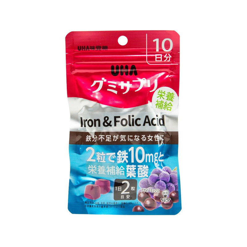 UHA Gummy Supplement - Iron & Folic Acid  (20pcs) - city&