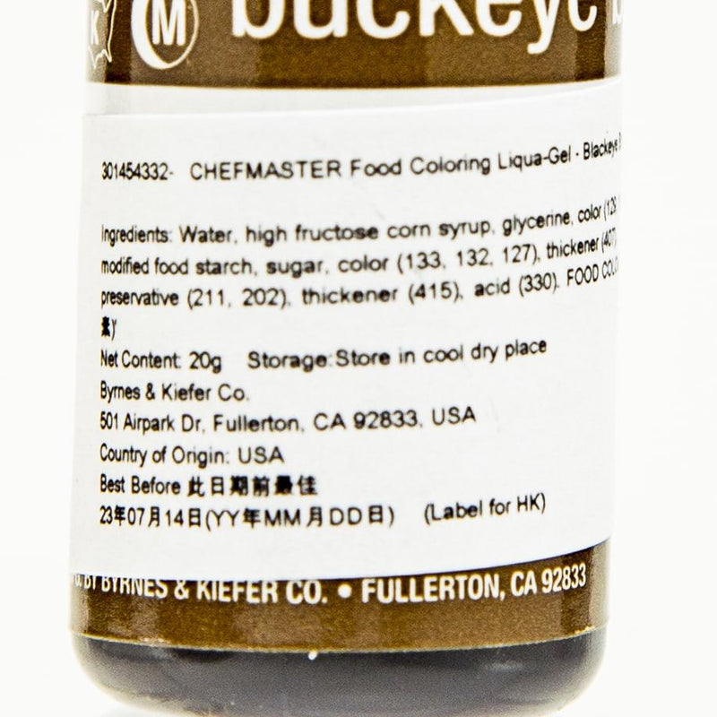 CHEFMASTER Food Coloring Liqua-Gel - Blackeye Brown  (20g)