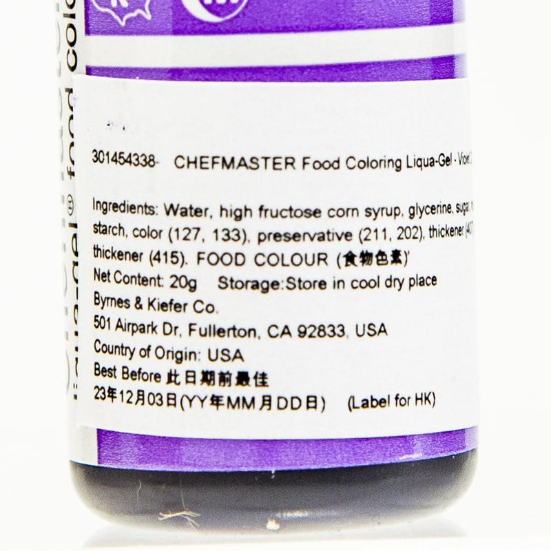 CHEFMASTER Food Coloring Liqua-Gel - Violet  (20g)