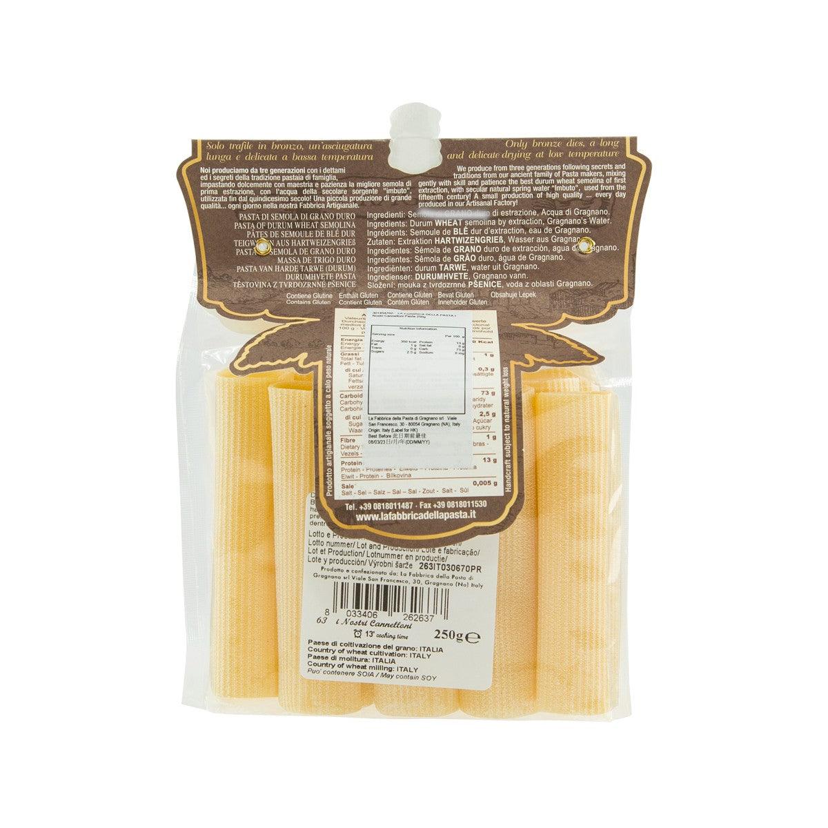 LA FABBRICA DELLA Artisanal I Nostri Cannelloni Pasta  (250g)