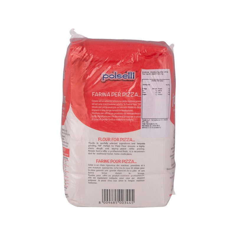 POLSELLI Superfine Soft Wheat Flour Type 00 - Ideal for Pizza  (1kg)