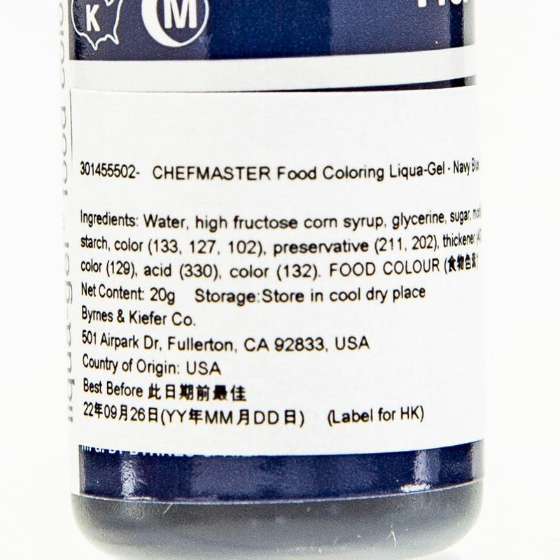 CHEFMASTER 食用色素凝膠 - 海軍藍  (20g)