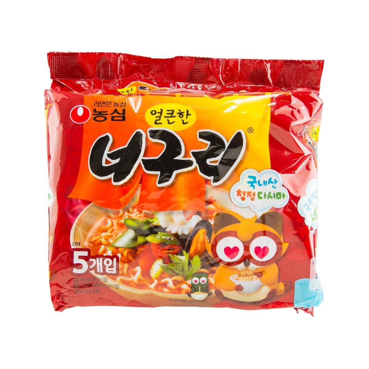 NONG SHIM Neoguri Spicy Noodles - Seafood Flavor  (5 x 120g)