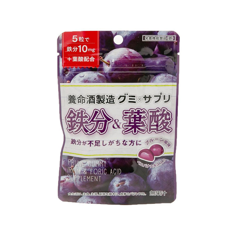 YOMEISHU Prune Gummy Supplement - Iron & Folic Acid  (40g) - city&
