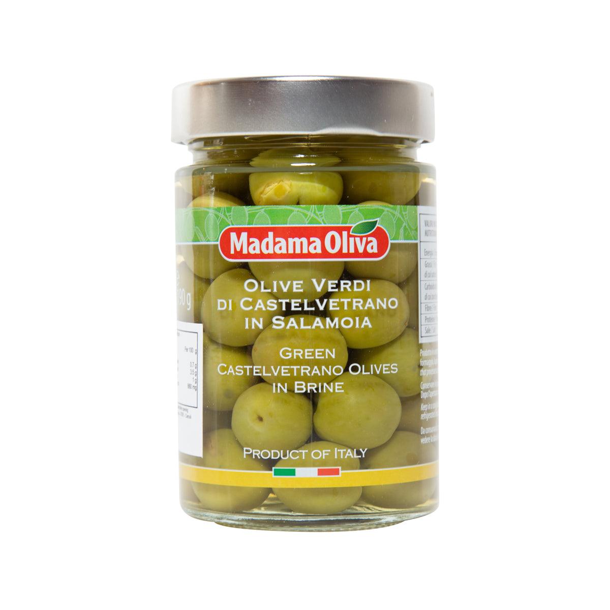 MADAMA OLIVA Green Castelvetrano Olives in Brine  (295g)