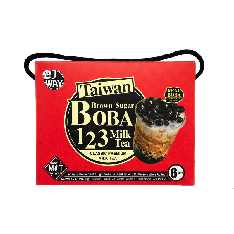 J WAY Brown Sugar Boba Bubble Tea - Classic Premium Flavor  (468g)