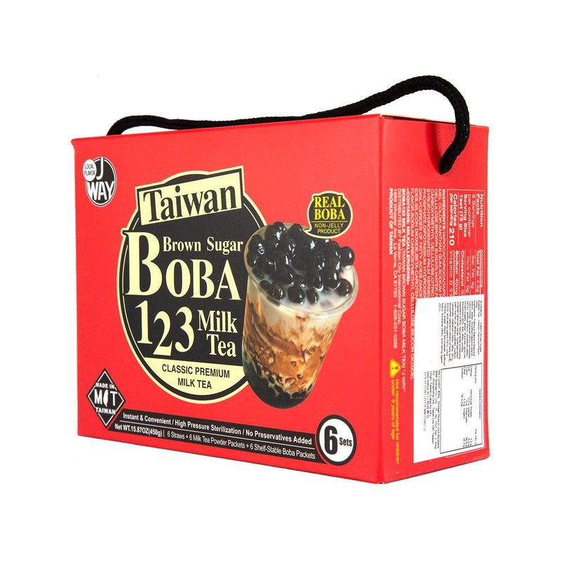 J WAY Brown Sugar Boba Bubble Tea - Classic Premium Flavor  (468g)