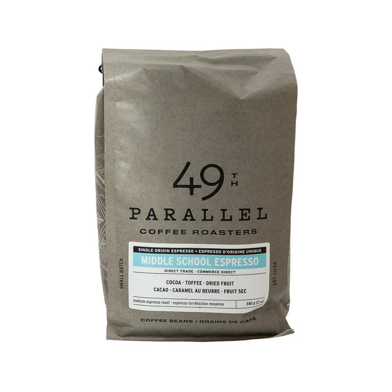 49TH PARALLEL Middle School Espresso Medium Roast Coffee Beans  (340g)