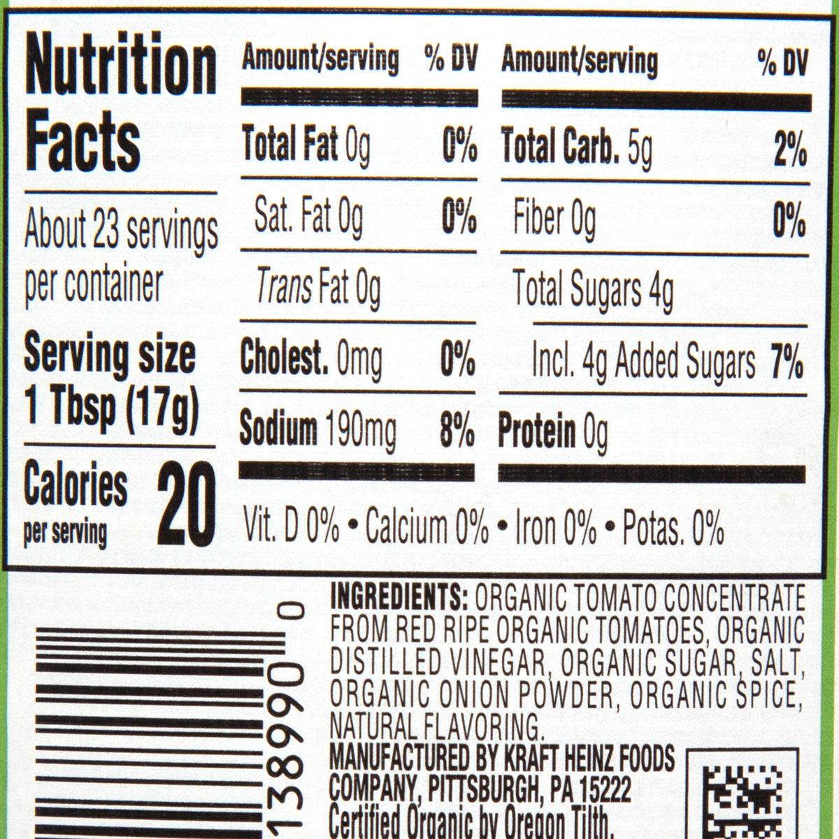 HEINZ Organic Tomato Ketchup  (397g)