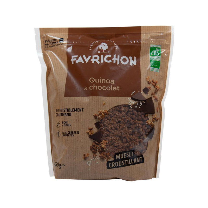 FAVRICHON Organic Quinoa & Chocolate Crunchy Muesli  (450g)