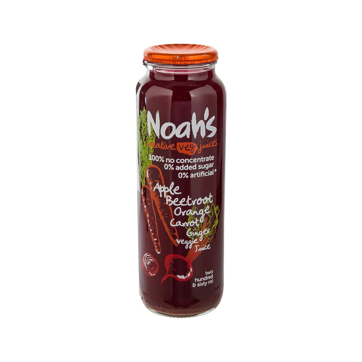 NOAH'S Veggie Juice - Apple, Beetroot, Orange, Carrot, Ginger [Bottle]  (260mL)