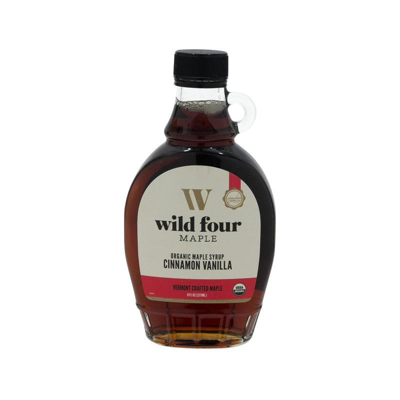 WILD FOUR Organic Cinammon Vanilla Syrup  (237mL) - city&