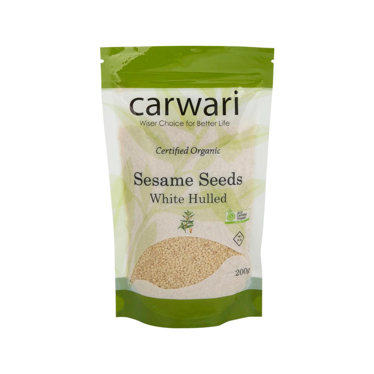 CARWARI 有機去殼白芝麻 (200g)
