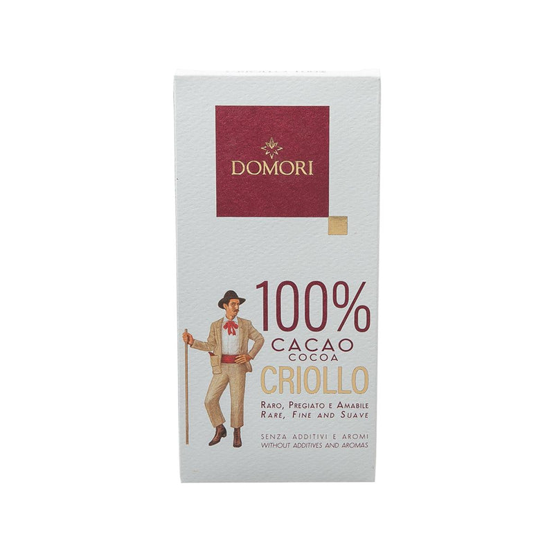 DOMORI Criollo Blend 100% Cacao Chocolate  (50g)