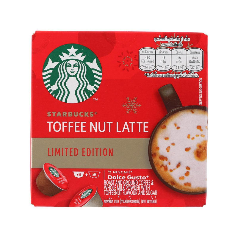 NESCAFE DOLCE GUSTO Starbucks® Toffee Nut Latte Coffee Capsules  (127.8g)