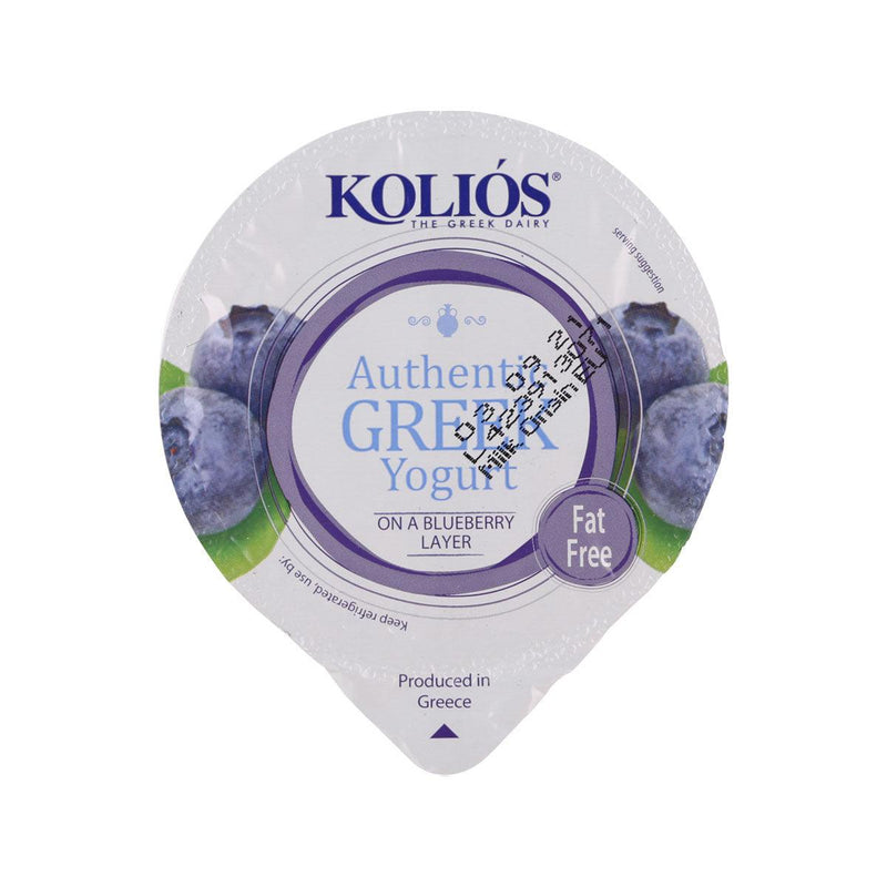 KOLIOS Fat Free Authentic Greek Yogurt - Blueberry  (150g)