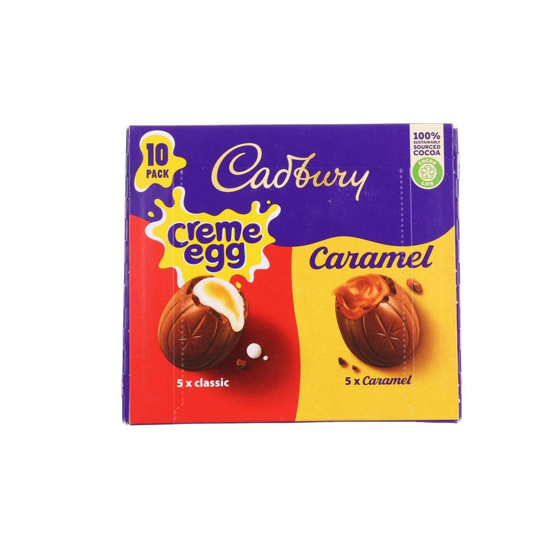 CADBURY Milk Chocolate Creme Egg & Caramel Egg  (320g)