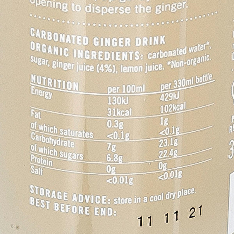 DAYLESFORD ORGANIC Organic Fiery Ginger Beer  (330mL)