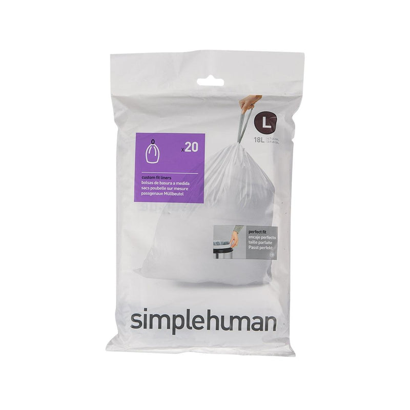 SIMPLEHUMAN 18L Trash Bag - Code L  (20pcs)