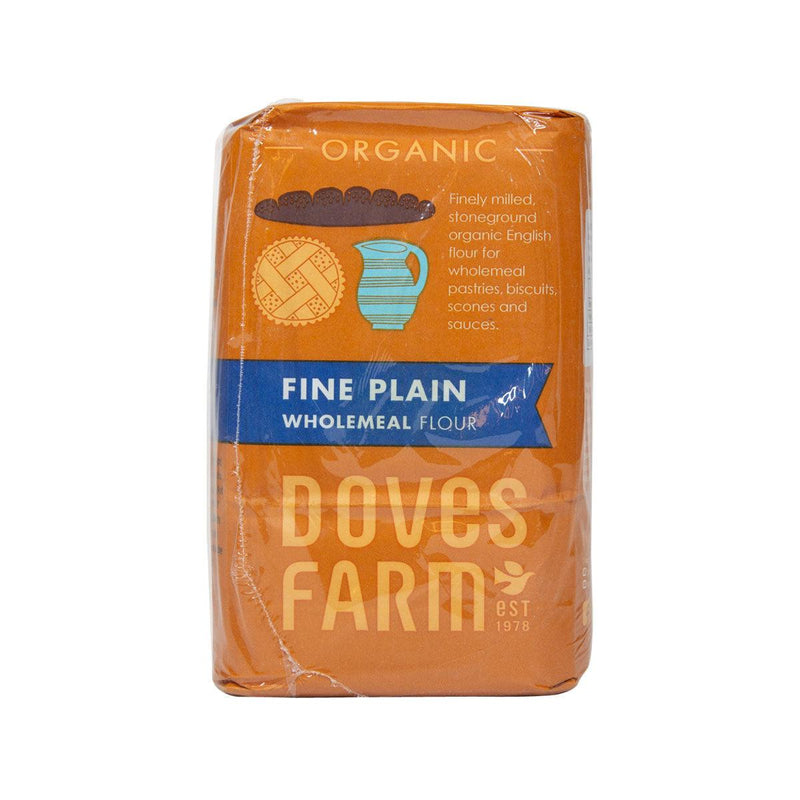 DOVES FARM Organic Fine Plain Wholemeal Flour  (1kg)