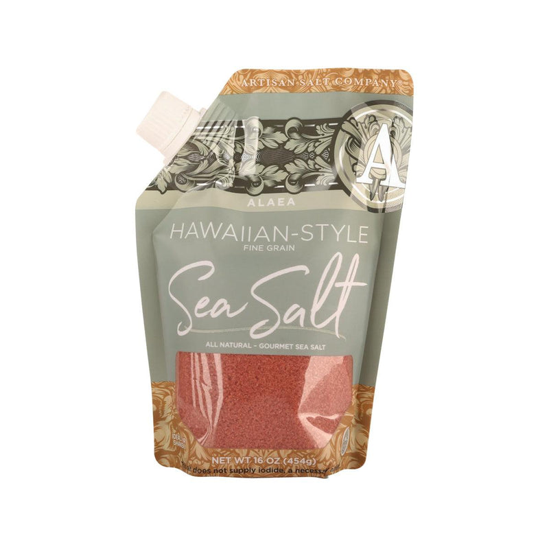 SALTWORKS Alaea Hawaiian-Style Fine Grain Red Sea Salt  (454g)