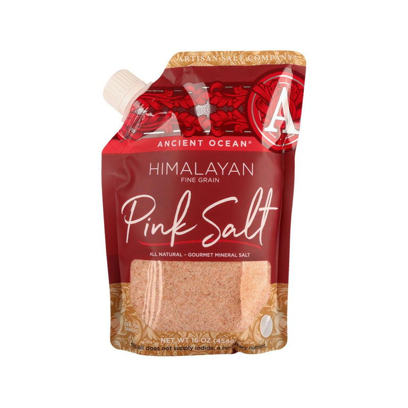 SALTWORKS Ancient Ocean® Himalayan Fine Grain Pink Mineral Salt  (454g)