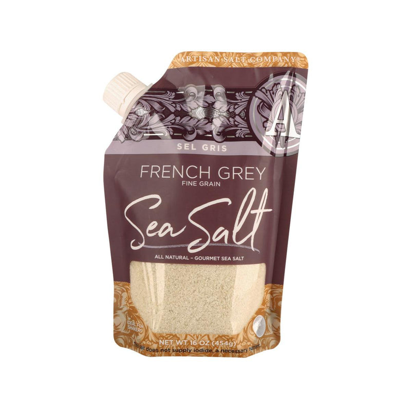 SALTWORKS Sel Gris French Grey Fine Grain Sea Salt  (454g)