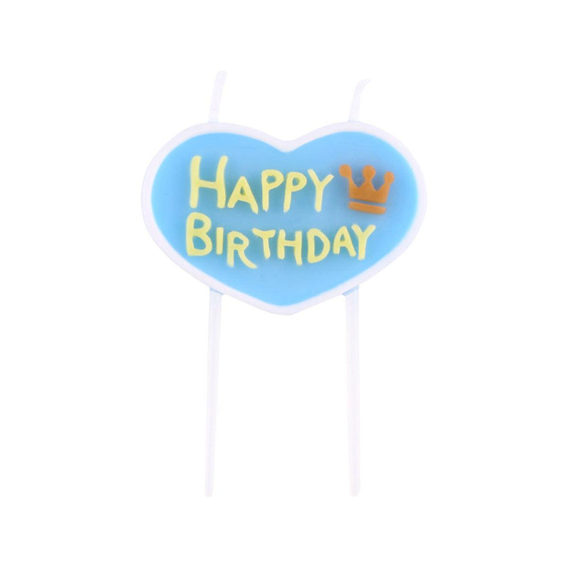 CUXCO Letter Candle - Happy Birthday - Blue