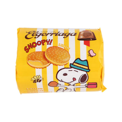 WISMETTAC Snoopy Cream Sandwich Biscuits - Lemon  (90g) - city'super E-Shop