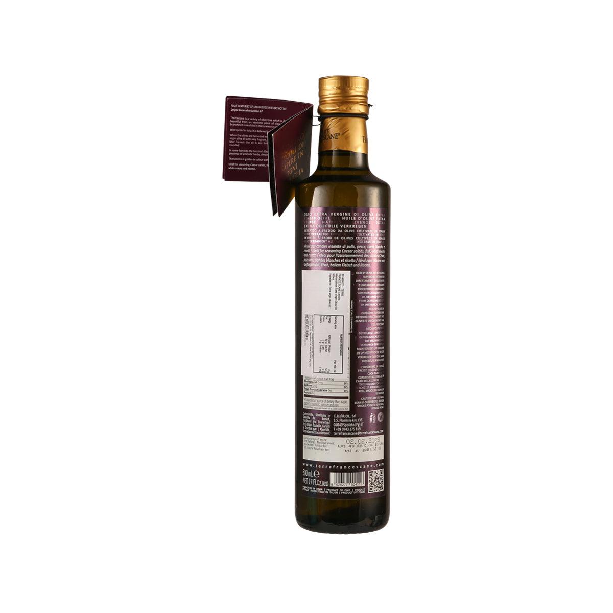 TERRE FRANCESCANE Leccino Monocultivar Extra Virgin Olive Oil  (500mL) - city'super E-Shop