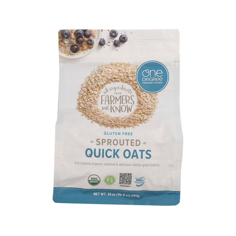 ONE DEGREE Organic Gluten Free Sprouted Quick Oats  (680g)