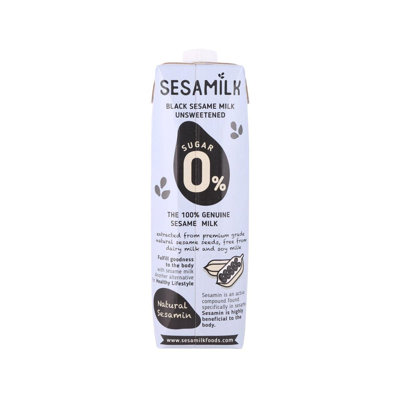 SESAMILK Unsweetened Black Sesame Milk  (1L)