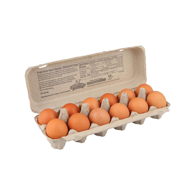 CHINO VALLEY Organic Pasture Raised Brown Eggs - Large  (12pcs)