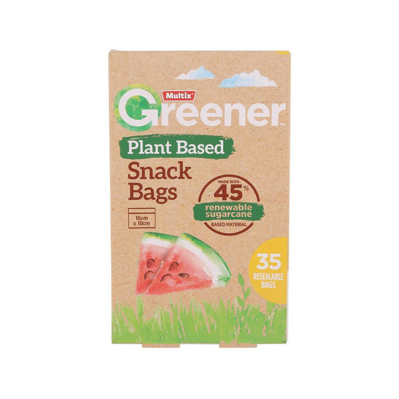 MULTIX Greener Plant Based Snack Bags  (35pcs)