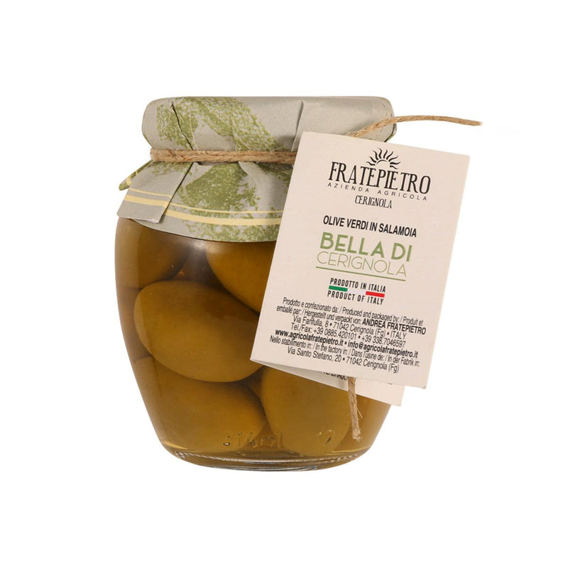 FRATEPIETRO Giant Green Olives in Brine (Size G)  (300g)