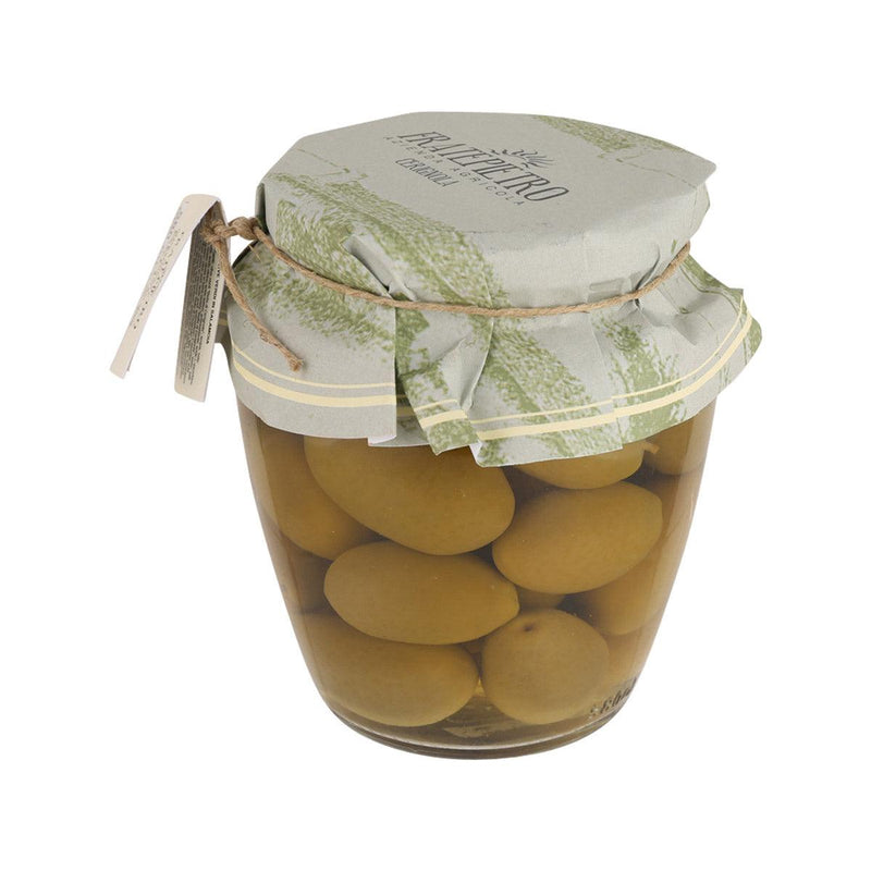 FRATEPIETRO Super Giant Green Olives in Brine (Size GGG)  (550g)