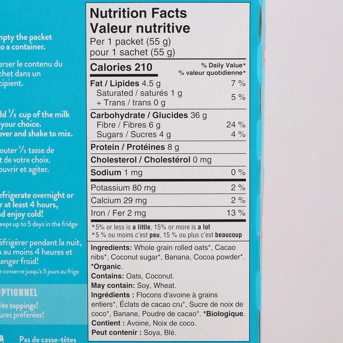 YUMI ORGANICS Dark Choco Overnight Oats  (330g) - city'super E-Shop