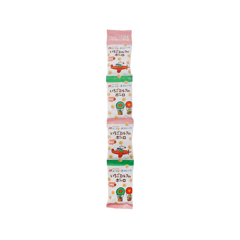 SOKENSHA Strawberry Milk Bolo Snack  (4 x 16g)