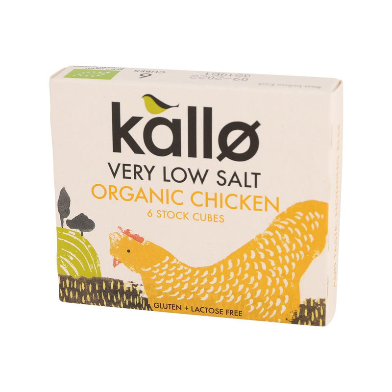 KALLO Organic Very Low Salt Chicken Stock Cubes  (48g)