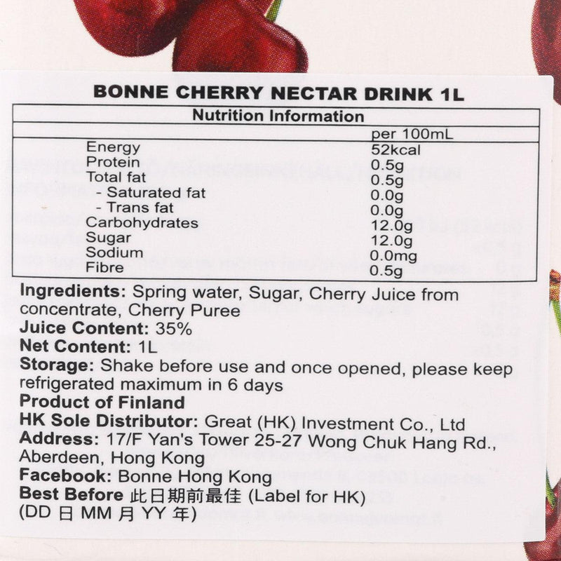 BONNE Cherry Nectar Drink  (1L)