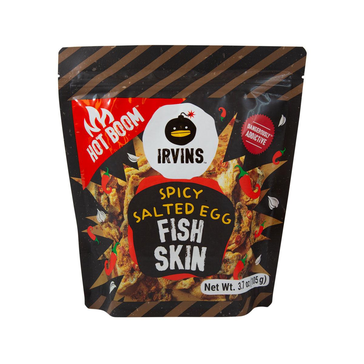 IRVINS Hot Boom Salted Egg Fish Skin  (80g)