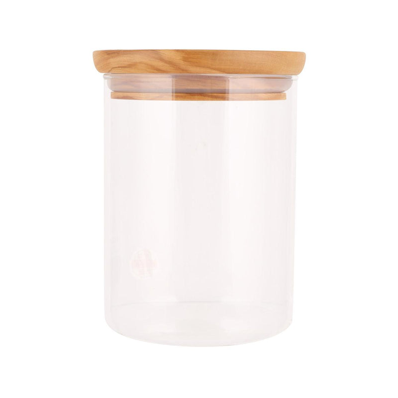 HARIO Glass Canister 800mL - Olive Wood